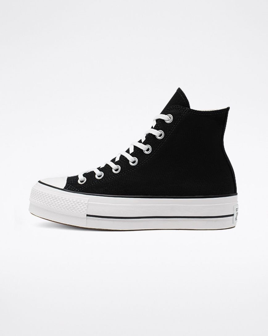 Women's Converse Chuck Taylor All Star Lift Canvas High Top Platform Shoes Black / White | AU 9145CA